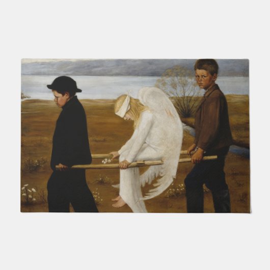 Paillasson L'ange blessé (par Hugo Simberg) (Devant)