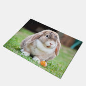 Paillasson lapin à oreilles de lop mignon (Incliné)
