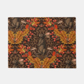 Paillasson Lapin d'automne sur brun (Devant)