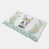 Paillasson Lapin de Pâques Floral (Incliné)