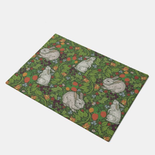 Paillasson Lapins dans le mat Briar Patch Doormat (Incliné)
