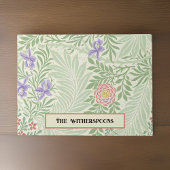 Paillasson Larkspur William Morris Vert Rouge Violet Floral