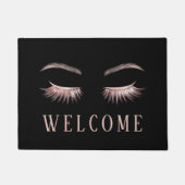 Paillasson Lashes Eyelash Maquillage Artiste Rose Gold Welcom (Devant)