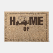 Paillasson Last Name Custom Door Mat - Welcome Mat (Devant)