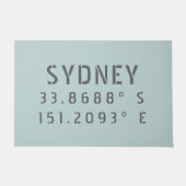 Paillasson Latitude et longitude de Sydney (Devant)