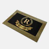 Paillasson Laurel Wreath clé grecque personnalisable porte Ma (Incliné)