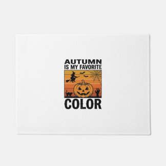 Paillasson L'automne est ma couleur préférée Halloween Citrou