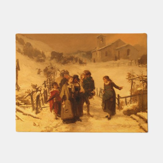 Paillasson L'avalanche (par Gerolamo Induno) (Devant)