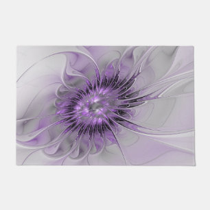 Paillasson Lavande Fleur Dream Moderne Abstrait Fractal Art