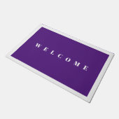 Paillasson lavande violette bienvenue (Incliné)
