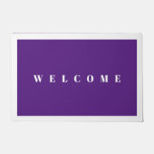 Paillasson lavande violette bienvenue (Devant)