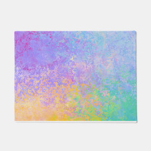 Paillasson Lavender Sunrise Pastel Neon Encre d'alcool Abstra