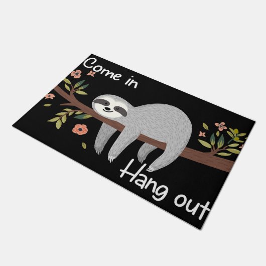 Paillasson Lazy Sloth Welcome Doormat - Indoor (Incliné)