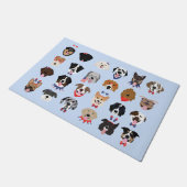 Paillasson Le 4 Juillet Dog Visages (Incliné)