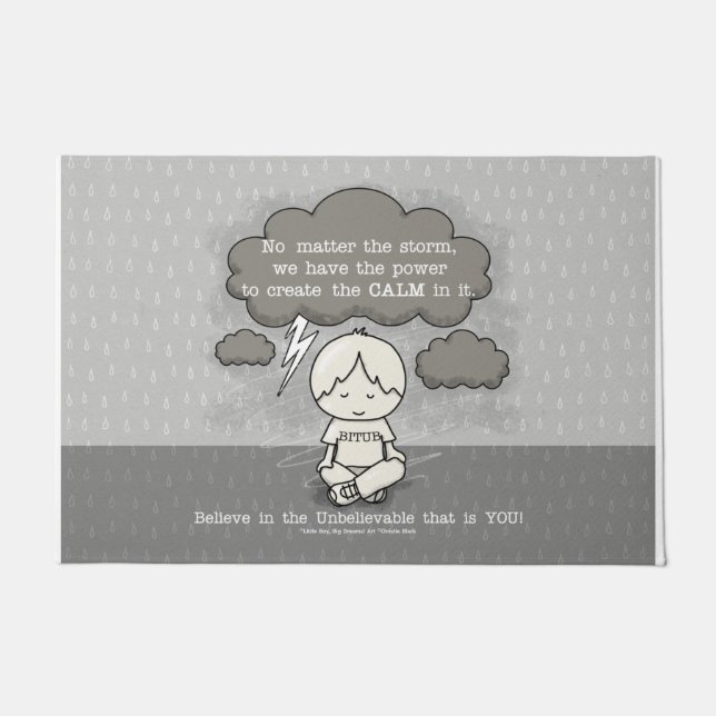 Paillasson Le calme dans la tempête (Devant)