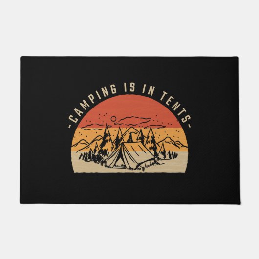 Paillasson Le Camping Est Dans Les Tentes (Devant)