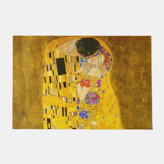 Paillasson Le célèbre tableau de Gustav Klimt The Kiss (Devant)