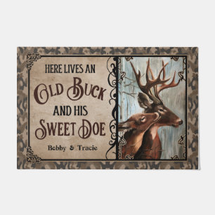 Paillasson Le Cerf Personnalisé Vit Vieux Buck Sweet Doe