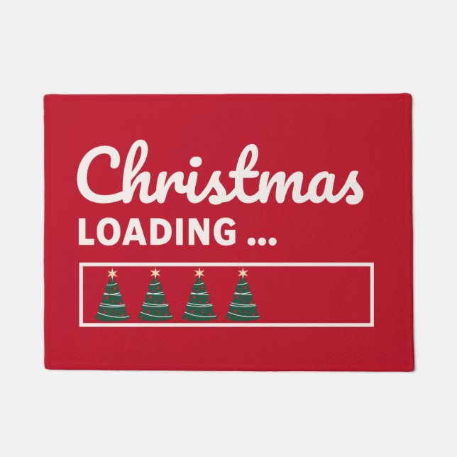 Paillasson Le chargement de Noël... (Devant)