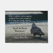 Paillasson Le Corbeau de Poe attend sur le (Devant)