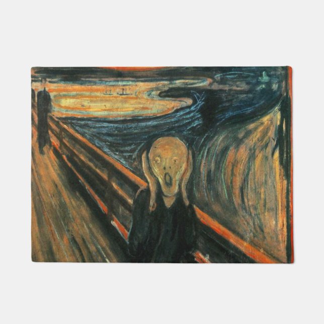 Paillasson Le cri Edvard Munch Art Expressionniste Moderne (Devant)