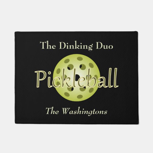Paillasson Le Dinking Duo Couple Pickleball Ball (Devant)