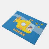 Paillasson Le garçon mignon dans le sous-marin badine la (Incliné)