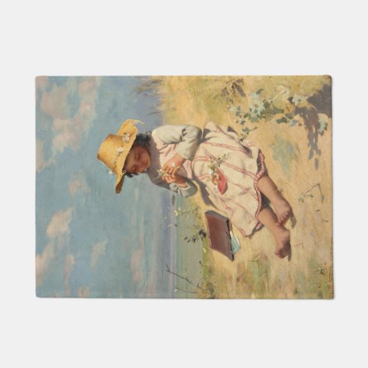 Paillasson Le jeune botaniste (par Paul Peel) (Devant)