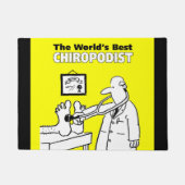 Paillasson Le meilleur chiropodiste du monde (Devant)