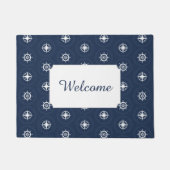 Paillasson Le motif maritime | d'outil ajoutent votre texte (Devant)