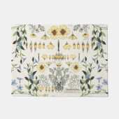 Paillasson Le pavot français de Nouveau d'art fleurit le (Devant)