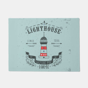 Paillasson Le phare me guident l'affiche à la maison