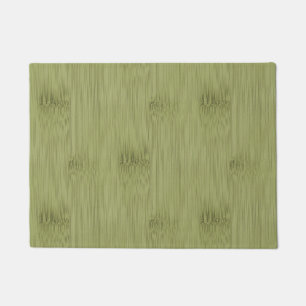 Paillasson Le regard du bambou dans le grain olive en bois de