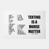 Paillasson Le service de mini-messages est un code Morse (Devant)