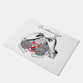 Paillasson Le téléphone est sur Knit Thunder_Cove (Incliné)