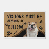 Paillasson Le Visiteur Doit Être Approuvé Par Springer Bulldo (Devant)