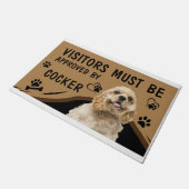 Paillasson Le Visiteur Doit Être Approuvé Par Springer Cocker (Incliné)