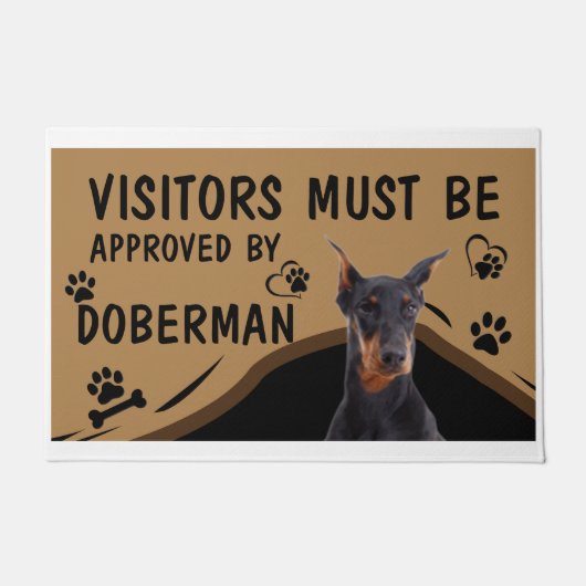Paillasson Le Visiteur Doit Être Approuvé Par Springer Doberm (Devant)
