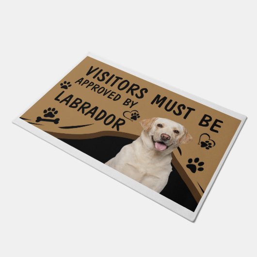 Paillasson Le Visiteur Doit Être Approuvé Par Springer Labrad (Incliné)