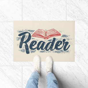 Paillasson Lecteur Livre Slogan