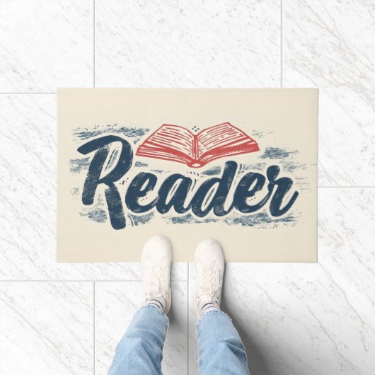 Paillasson Lecteur Livre Slogan (Intérieur)