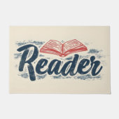 Paillasson Lecteur Livre Slogan (Devant)