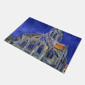 Paillasson L'église d'Auvers, Van Gogh (Incliné)