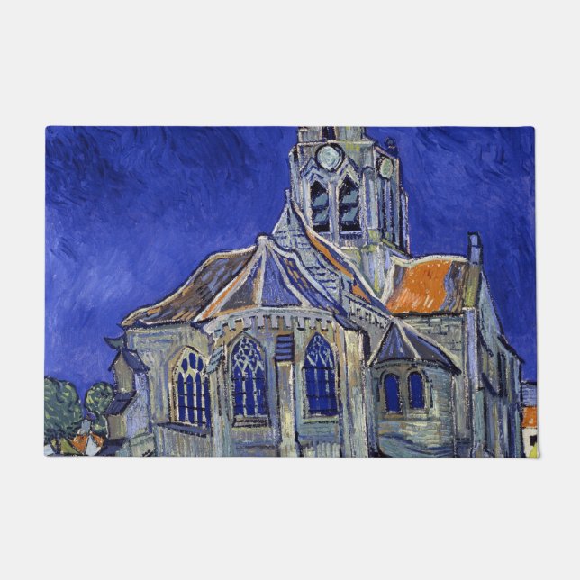 Paillasson L'église d'Auvers, Van Gogh (Devant)