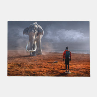 Paillasson L'éléphant d'Imaginaire et l'homme