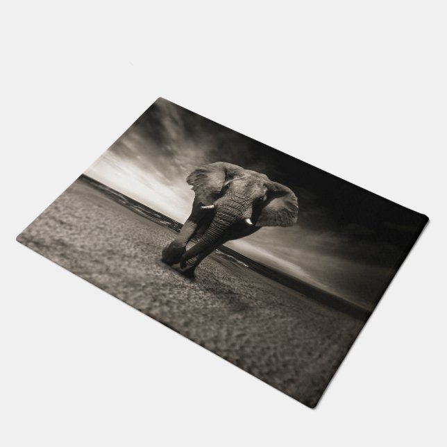 Paillasson L'éléphant en fuite (Incliné)
