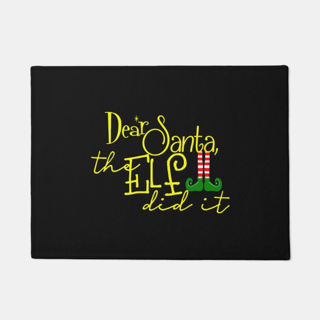 Paillasson L'Elfe De Noël L'A Fait (Devant)