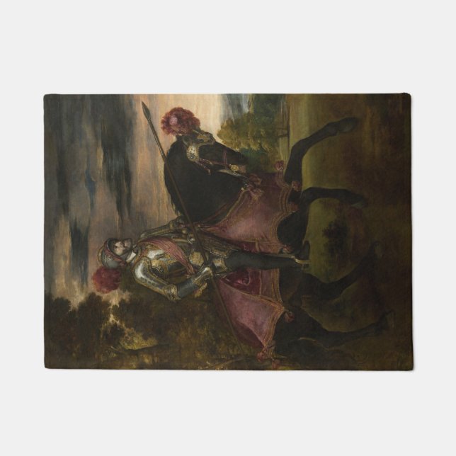 Paillasson L'empereur Charles V à cheval (par Titien) (Devant)