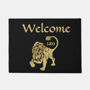 Paillasson Léo Lion Zodiaque Noir