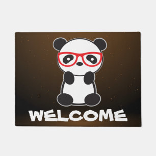 Paillasson Leon Le Panda Bear Welcome Mat